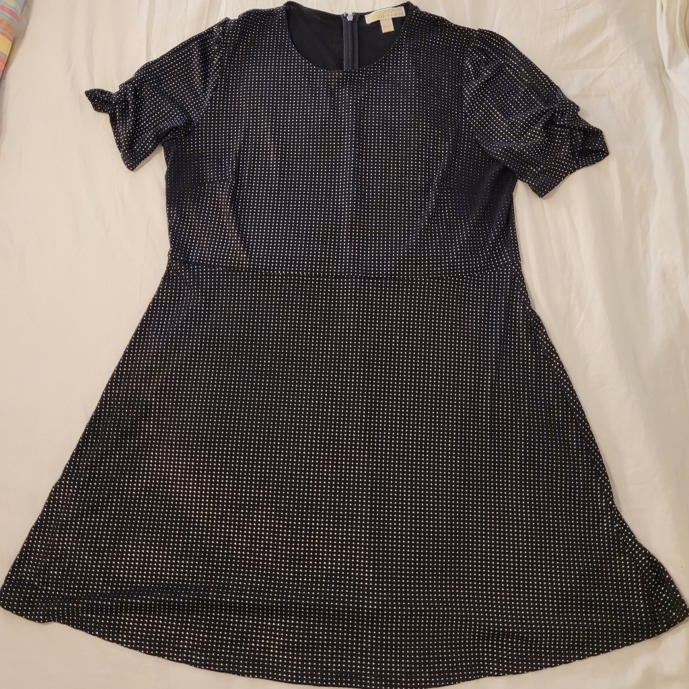 MICHAEL Michael Kors Metal Studs Black Dress LBD